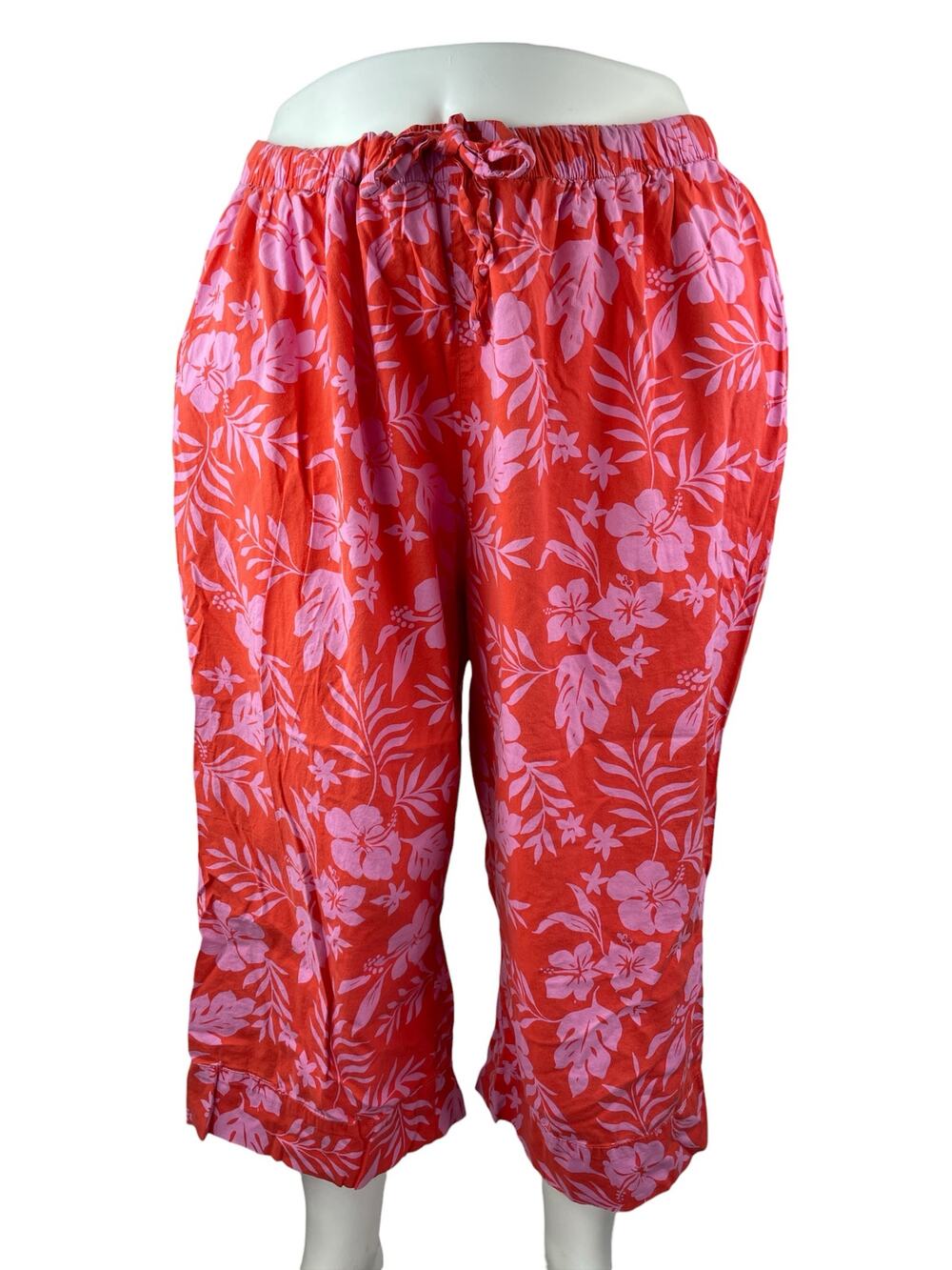 Sonoma Goods for Life Women's Tropical High Rise Wide Leg Pajama Sleepwear 3XL